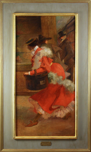 Georges REDON - Painting - De retour du chapelier