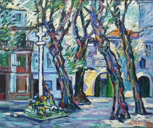 Alfonso ABELENDA ESCUDERO - Painting - plaza de las Barbaras