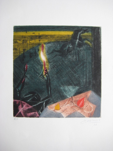 Jean BERTHOLLE - 版画 - GRAVURE 1977 SIGNÉE AU CRAYON ANNOTÉE EA HANDSIGNED ETCHING