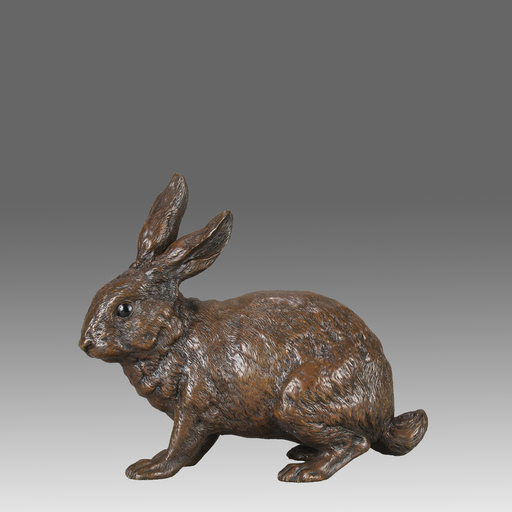 Franz Xavier BERGMANN - Sculpture-Volume - Rabbit