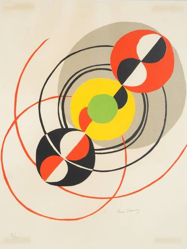 Sonia DELAUNAY - Estampe-Multiple - Untitled from "Music Maestro Please"