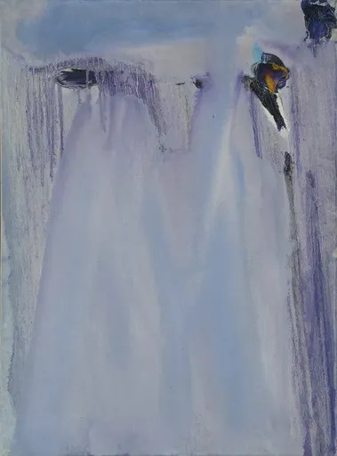 Olivier DEBRÉ - Peinture - "Bleu et violet vertical - Sunndals-fjorden" 