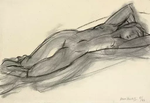 亨利·马蒂斯 - 水彩作品 - Nu couché (Mai 1944)