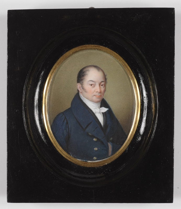 Bernhard VON GUÉRARD - 缩略图  - "Portrait of a Gentleman", Miniature on Ivory