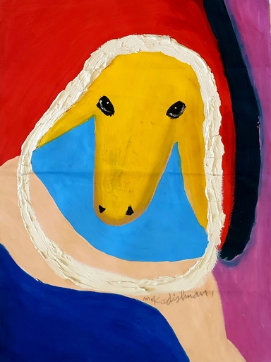 Menashe KADISHMAN - Painting - Head