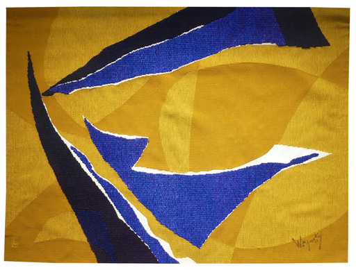 Robert WOGENSKY - Tapestry - Oiseau bleu