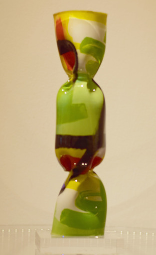Laurence JENKELL - Skulptur Volumen - Wrapping Bonbon Collector peint vert