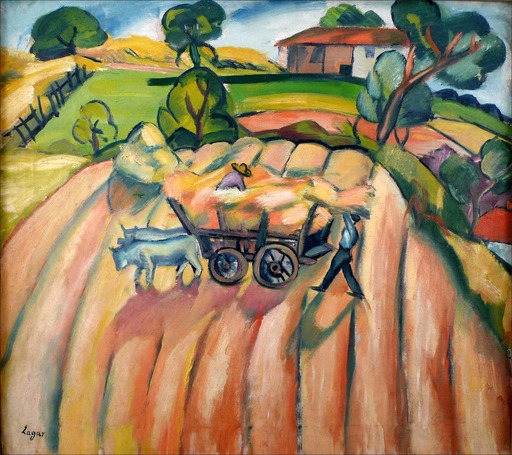 Celso LAGAR - Gemälde - Hommes travaillant les champs