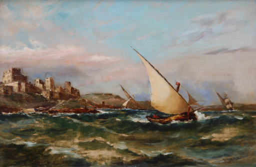 Richard SHORT - Painting - MALTA ST PAUL'S BAY