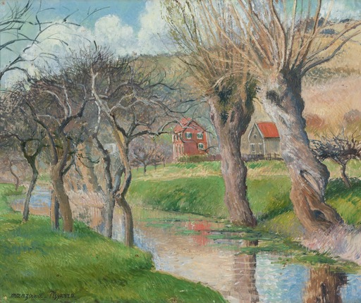 Georges MANZANA-PISSARRO - Painting - La Petite Rivière Vezillon