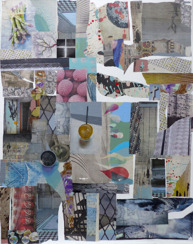 Christine GROSARU-BLETON - Painting - Collages 1