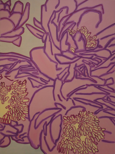 Hubert SCHMALIX - Pintura - Flower, „Peonies,The Hearts“