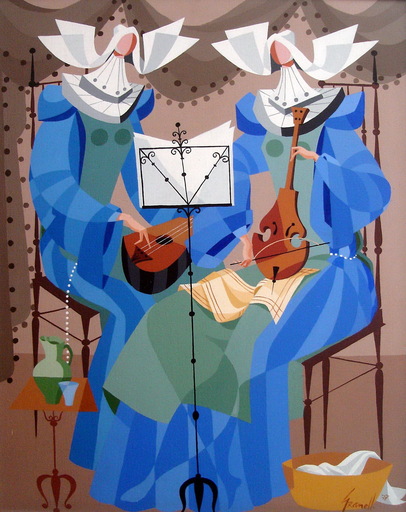 Mario GRANELL - Painting - MUSICA CELESTIAL
