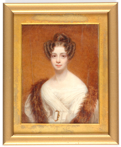 William John NEWTON - Miniature - Sir William John Newton (1785-1869) Portrait of Mrs. Rhodes