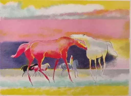 ポール・ギヤマン - 版画 - Horses