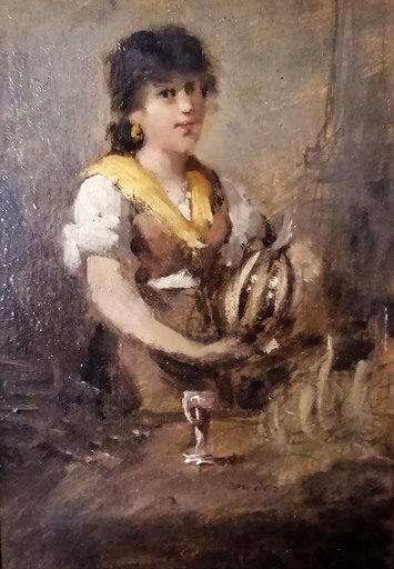 Theodor VAN DER BEEK - Peinture - Damenportrait
