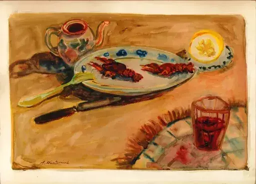 Abraham MINTCHINE - Drawing-Watercolor - Still life