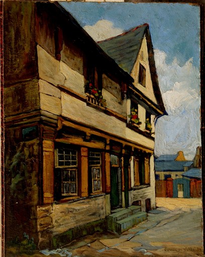 Louis VAN DE VELDE - Peinture - LA MAISON 1929