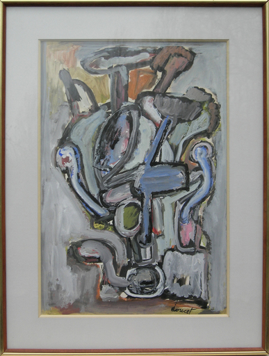 Jacques DOUCET - Painting - Abstract Composition