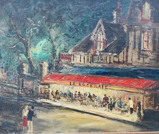 Stéphane H.C. GOURJON - Gemälde - La roseraie