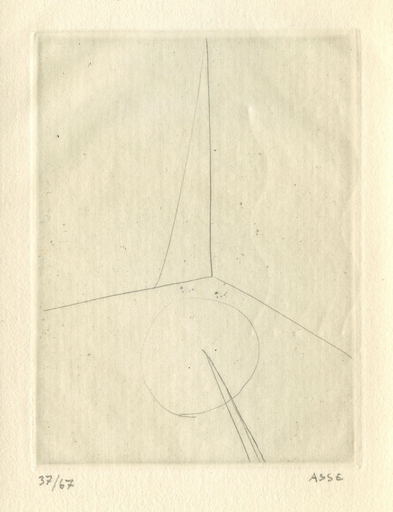 Geneviève ASSE - 版画 - GRAVURE 1964 SIGNÉE AU CRAYON NUM/67 HANDSIGNED NUMB ETCHING