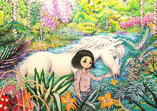 Seung-Hun SHIN - Gemälde - Fantasy Jejuisland No.4