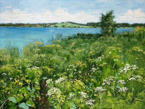 Alexander BEZRODNYKH - Painting - Path.Lake