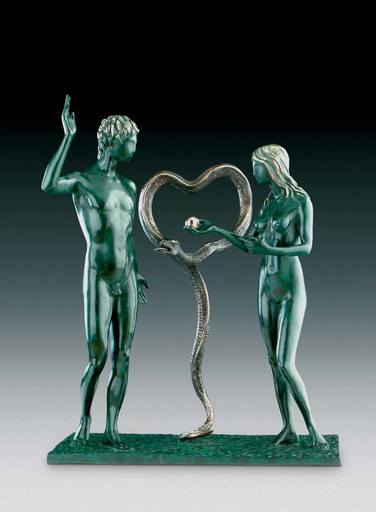 Salvador DALI - Skulptur Volumen - ADAM & EVE
