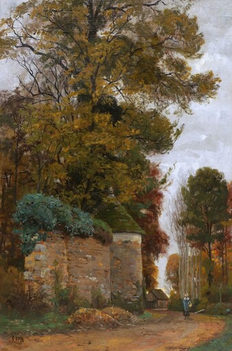 Alexandre RAPIN - Painting - Le Chemin des Bruyères à Thoiry 