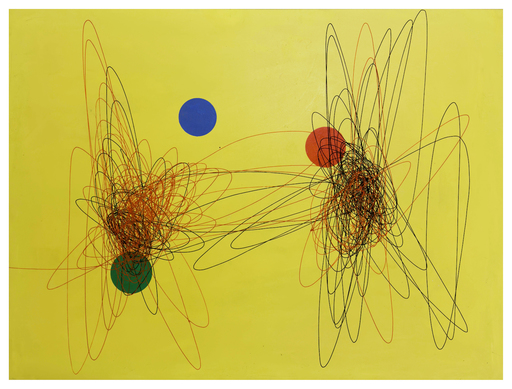 Roberto Gaetano CRIPPA - Painting - spirale fondo giallo 