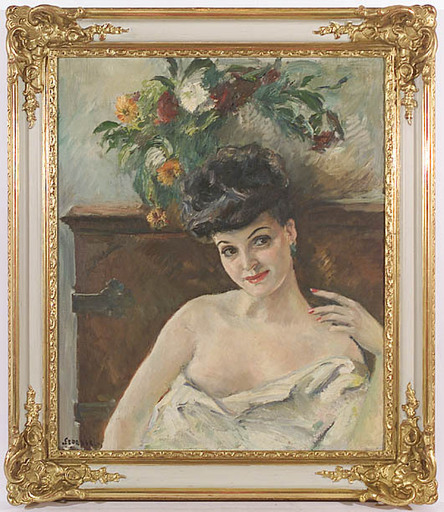 Oscar STÖSSEL - Gemälde - Young Beauty, Oil on Canvas, 1940s 