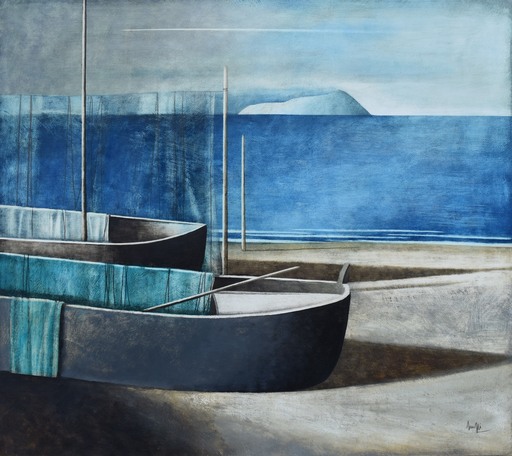 Marcello SCUFFI - Gemälde - Il mare d'inverno