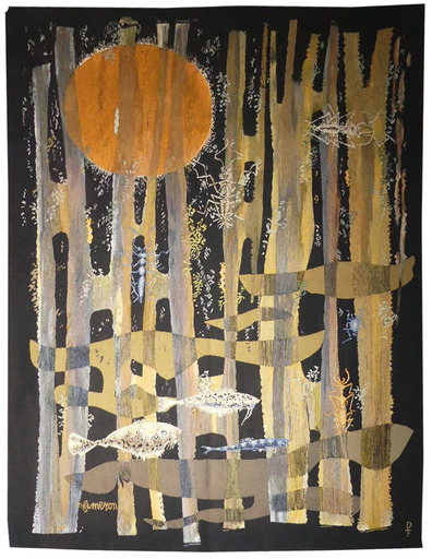 René FUMERON - Tapestry - Reflets d'argent