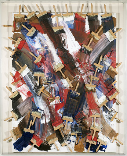 Fernandez ARMAN - Gemälde - Untitled with paint brushes