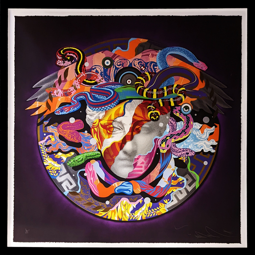 Tristan EATON - Druckgrafik-Multiple - Medusa (Purple)