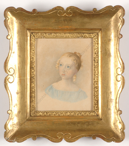 Miniatura - "Portrait of a Girl", Large miniature, 1820/30