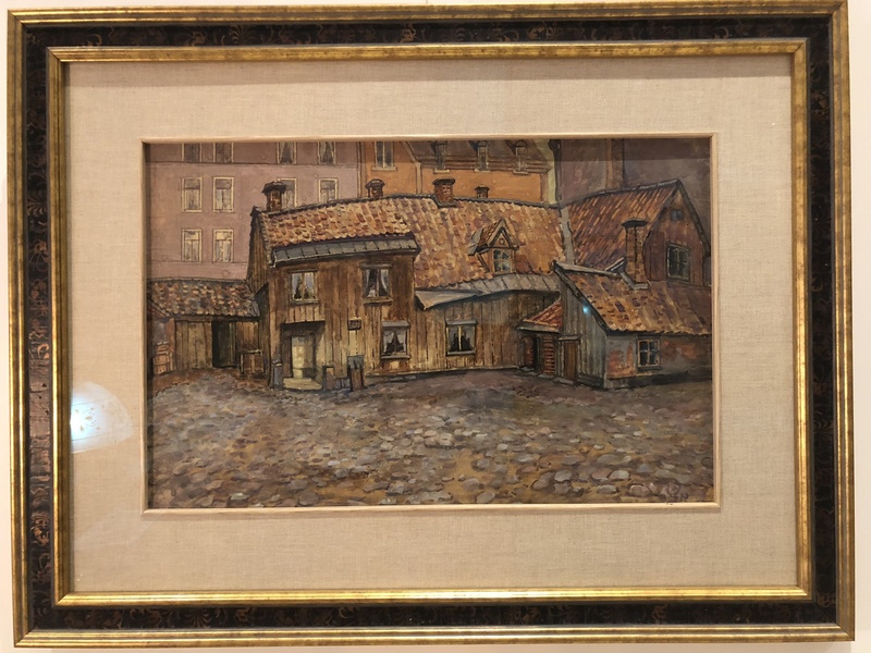 Mstislav Valerianovic DOBUZINSKIJ - Gemälde - Vue de Vilnius
