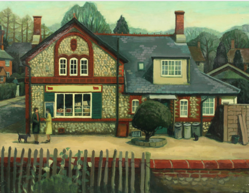 Brenda JOHNSTON - Peinture - Scene of Village House