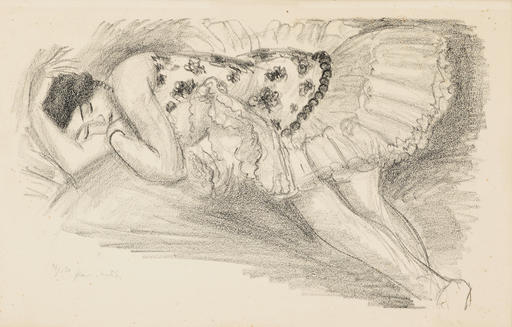 Henri MATISSE - Print-Multiple - Danseuse endormi au divan, from Dix Danseuses 