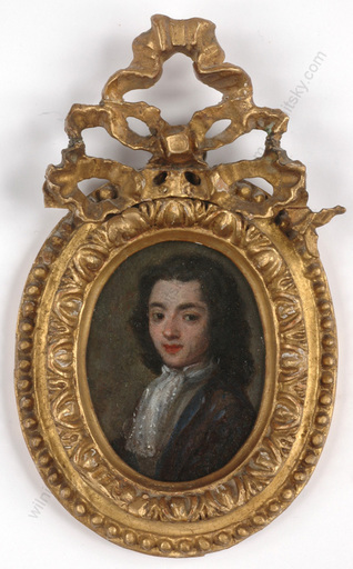Miniature - "Portrait of a young Spanish prince", oil miniature