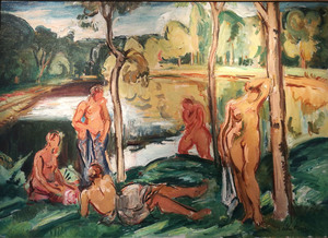 Emile Othon FRIESZ - Painting - Baigneuses sur la Rance