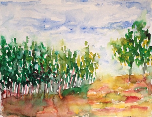 Patricia ABRAMOVICH - Drawing-Watercolor - Trees