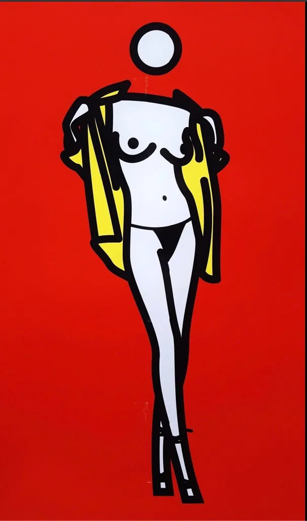 ジュリアンオピー◇Woman taking off man’s shirt Woman taking off man's shirt by | Julian OPIE | buy art online