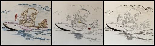 Robert STANLEY - Druckgrafik-Multiple - A Very Large Flying Boat Taking Off