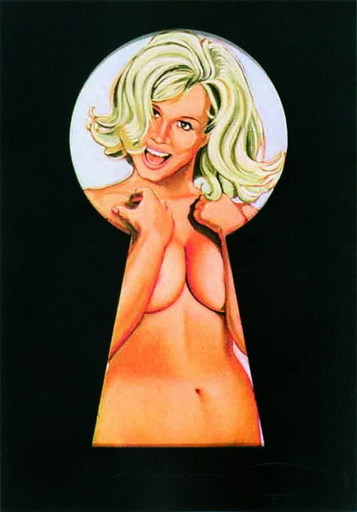 梅尔·拉莫斯 - 版画 - Peek-a-Boo Blonde