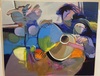 Hessam ABRISHAMI - Painting - Lovers in an interior with a guitar