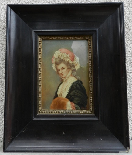 乔治•罗姆尼 - 绘画 - Mrs Mary Darby Robinson - Actress 1758-1800 