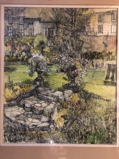 David GENTLEMAN - Gemälde - Garden Landscape