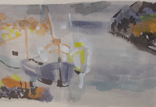 Georges LAMBERT - Drawing-Watercolor - Les bateaux