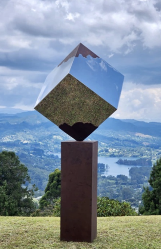 Gustavo VÉLEZ - Skulptur Volumen - Piramidal